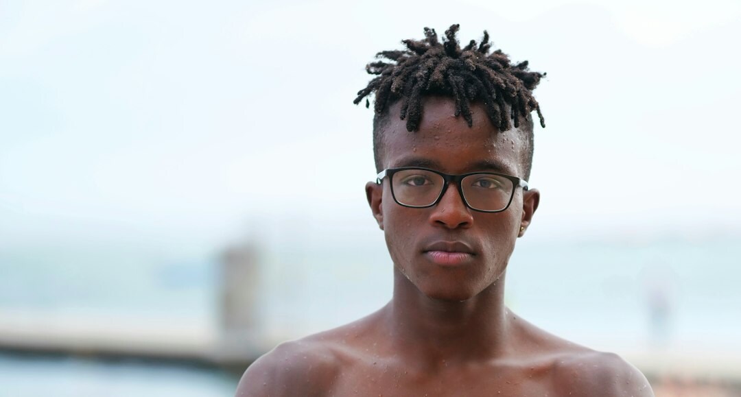 Portrait of a middle aged Brazilian man wearing glasses