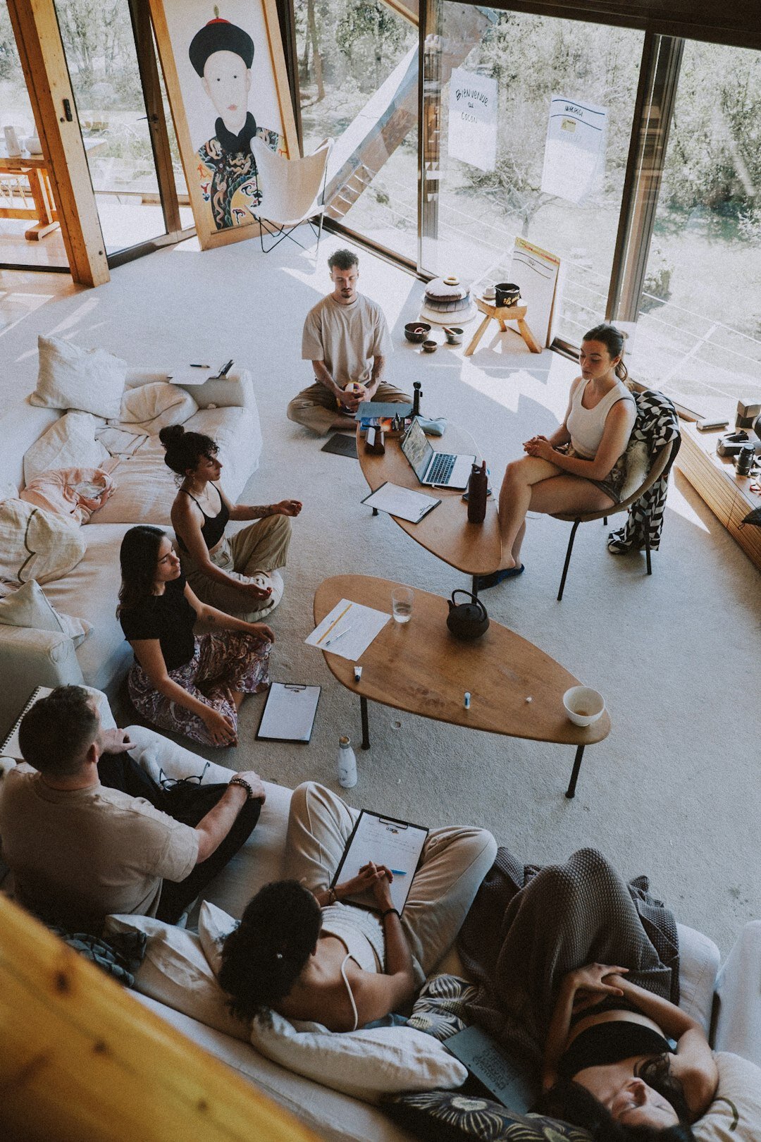 group discussion in workshop