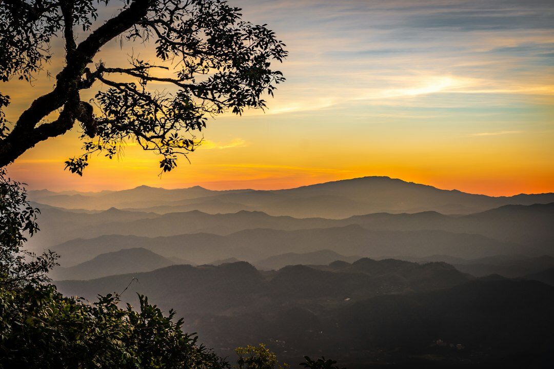 sunrise over mountains